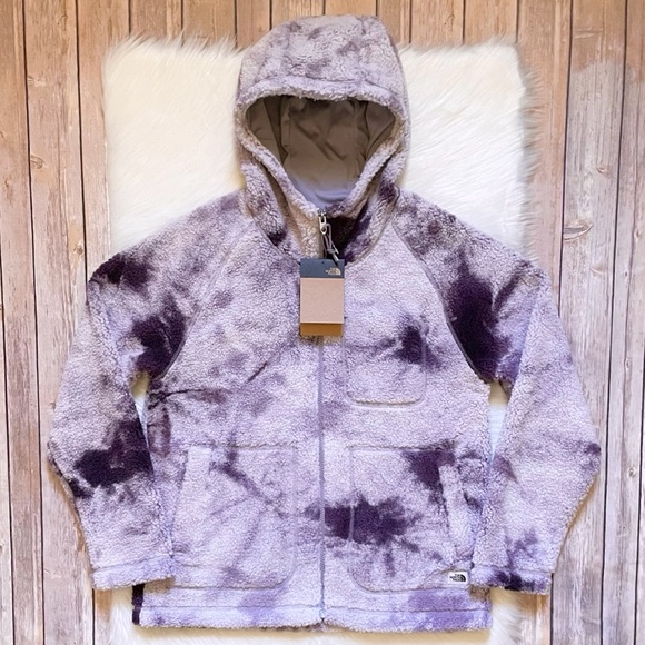 The North Face Women’s Printed Ridge Fleece Full Zip Hooded Jacket - Picture 1 of 7